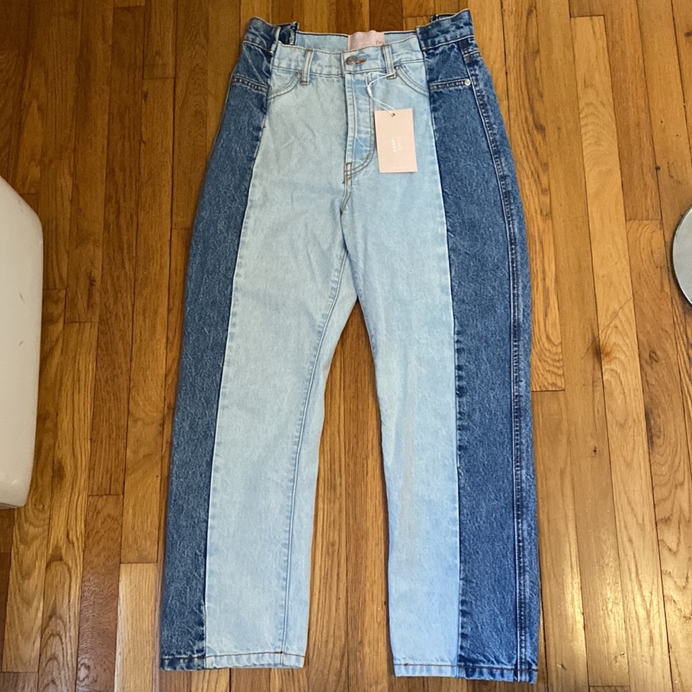 REVICE - two tone denim jeans- size 27